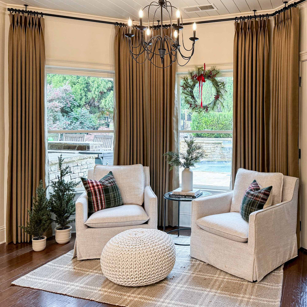 Oakley Cross Linen Texture Curtains