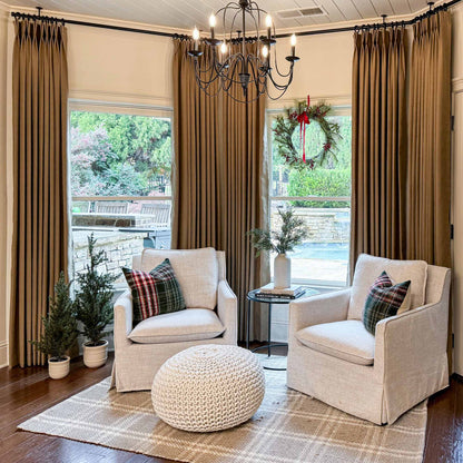 Oakley Cross Linen Texture Curtains