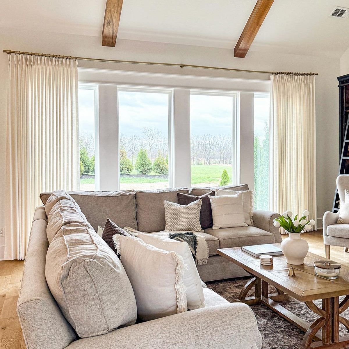 Lesley Linen Blend Curtains