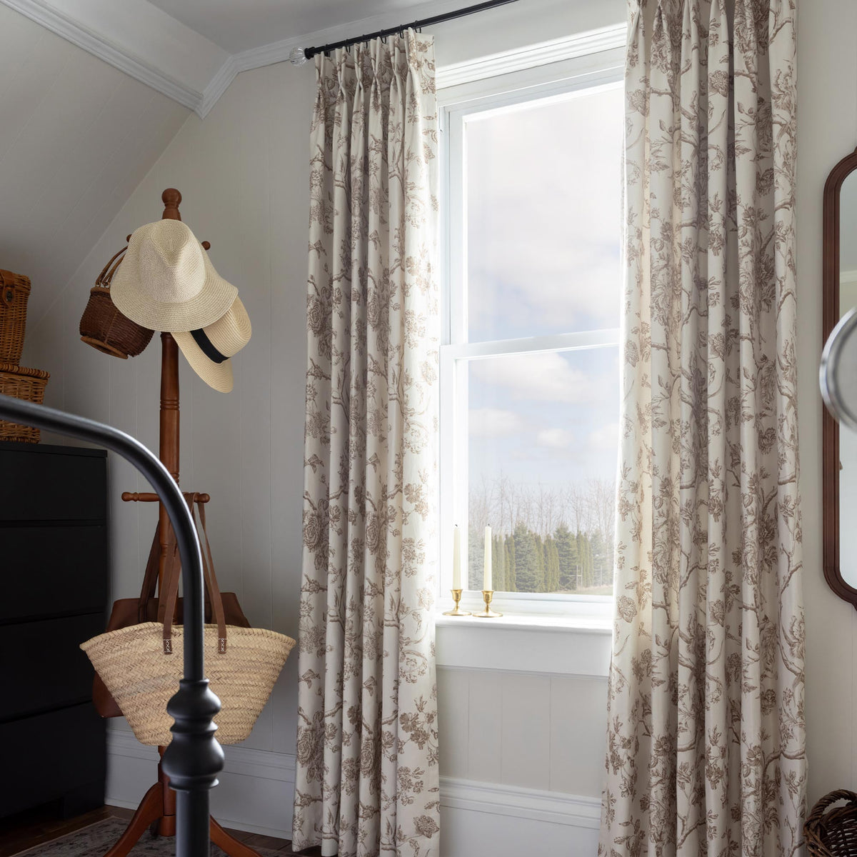 Jolie Toile De Jouy Patterned Curtains