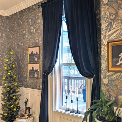 Laura Crystal Velvet Curtains