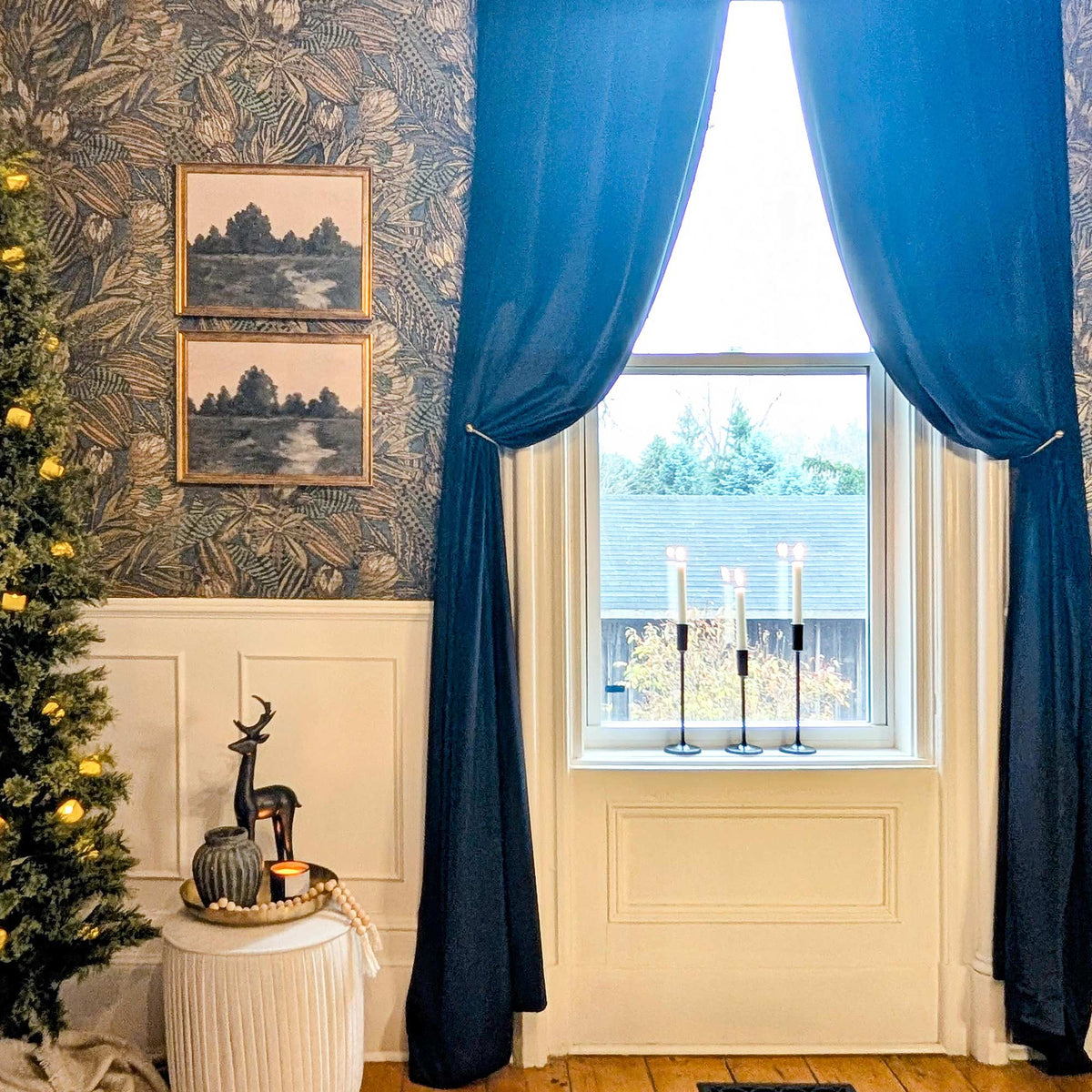 Laura Crystal Velvet Curtains