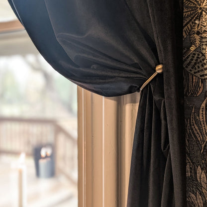 Laura Crystal Velvet Curtains