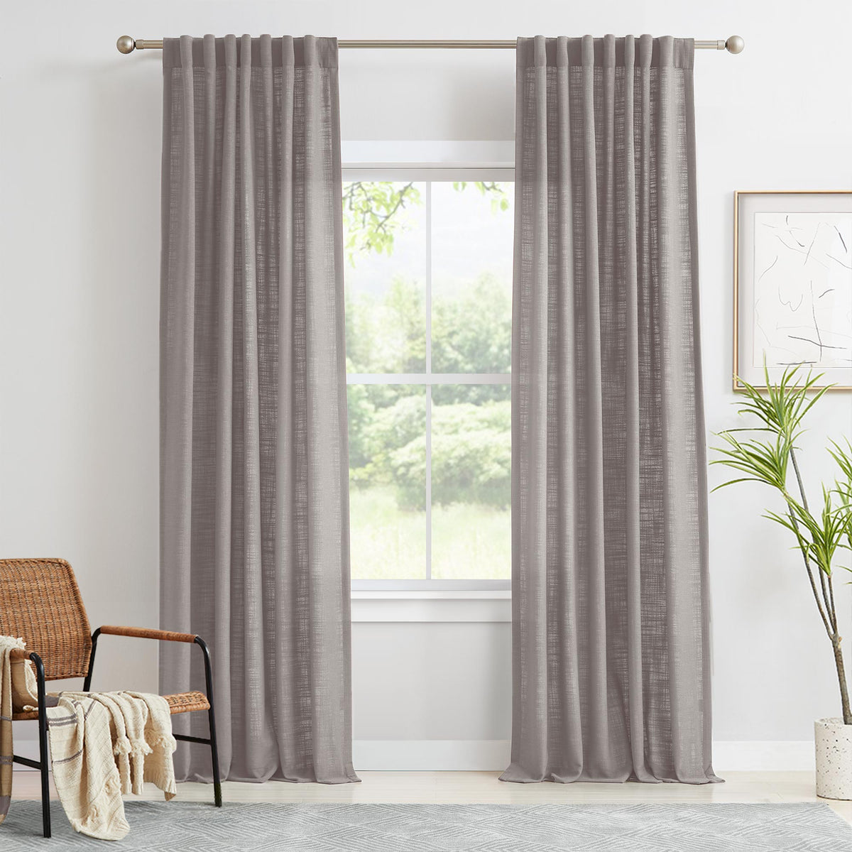 Lesley Linen Blend Curtains