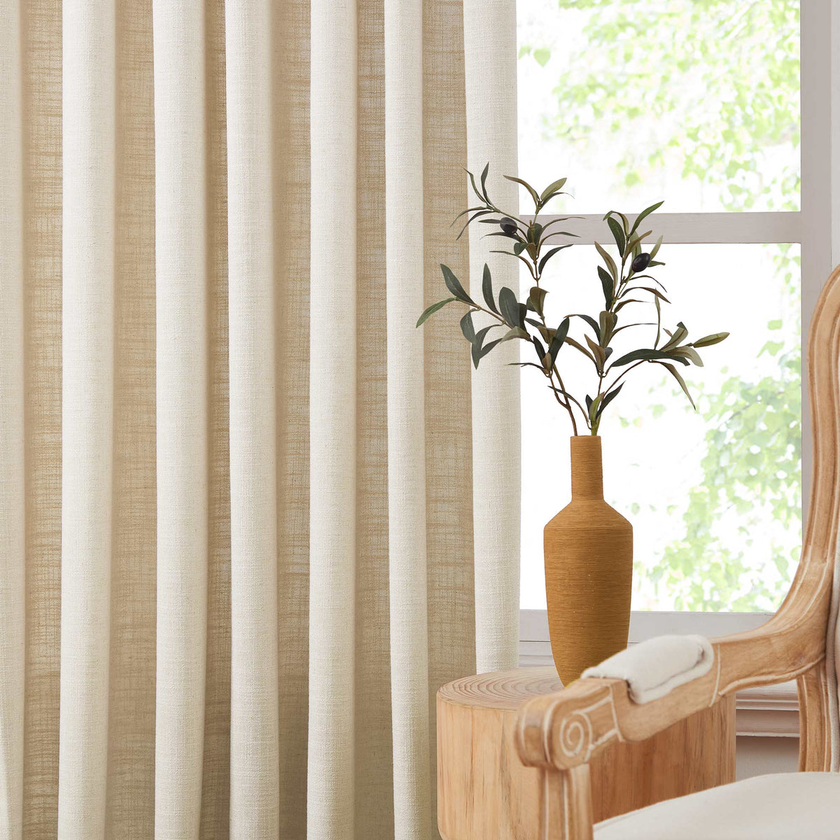 Lesley Linen Blend Curtains