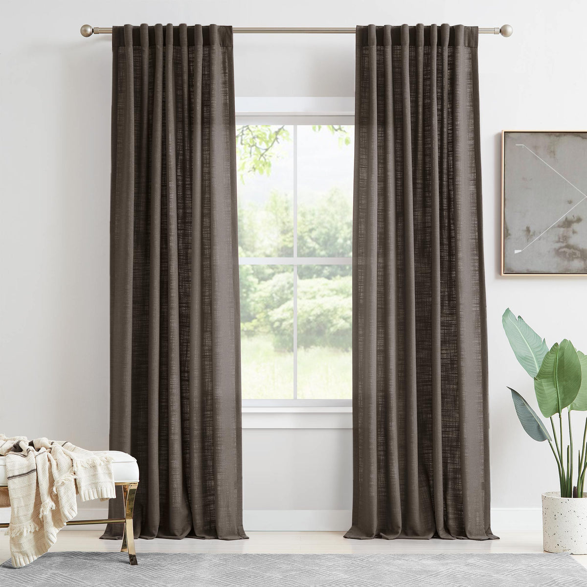 Lesley Linen Blend Curtains