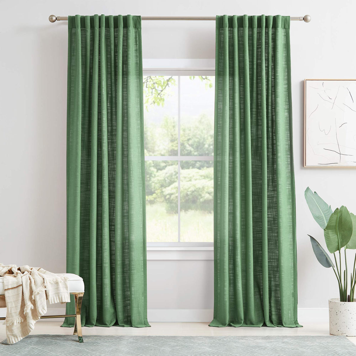 Lesley Linen Blend Curtains