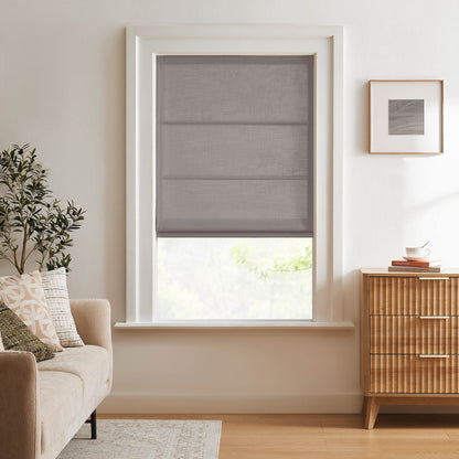 Lesley Custom Linen Roman Shades