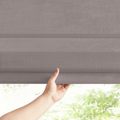 Lesley Custom Linen Roman Shades