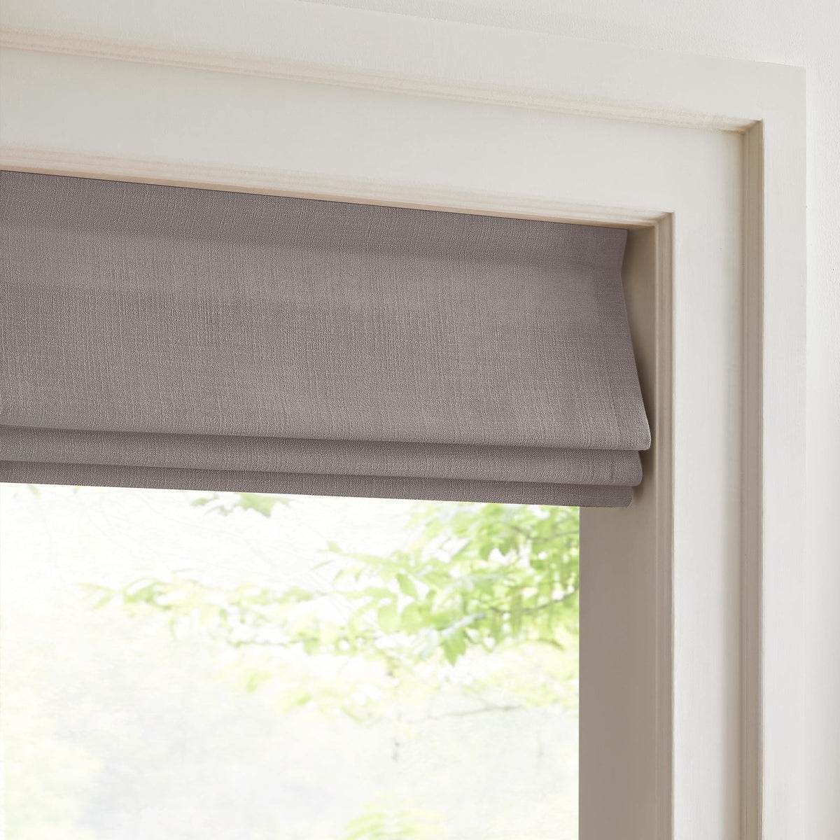 Lesley Custom Linen Roman Shades