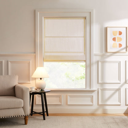 Lesley Custom Linen Roman Shades