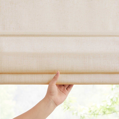 Lesley Custom Linen Roman Shades