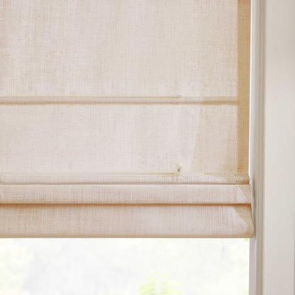 Lesley Custom Linen Roman Shades