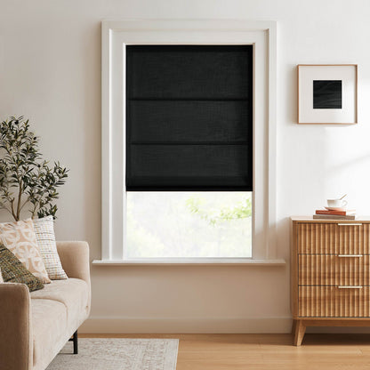 Lesley Custom Linen Roman Shades