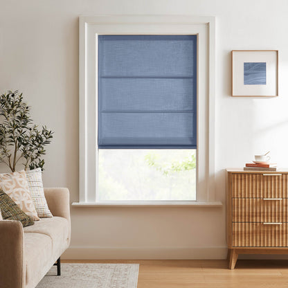 Lesley Custom Linen Roman Shades