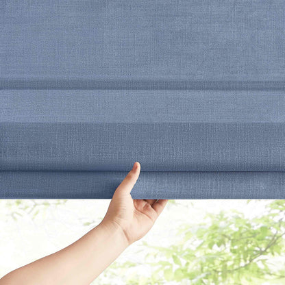 Lesley Custom Linen Roman Shades