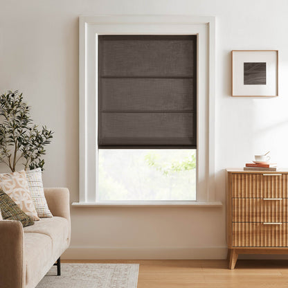 Lesley Custom Linen Roman Shades