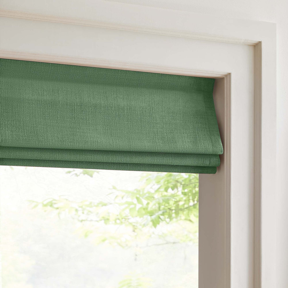 Lesley Custom Linen Roman Shades