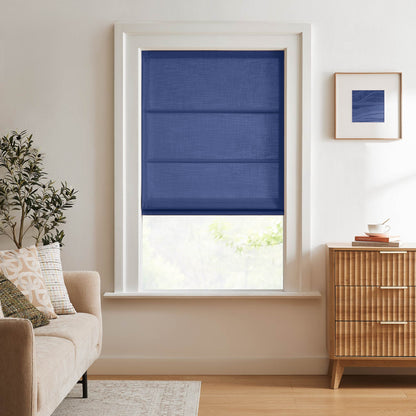 Lesley Custom Linen Roman Shades