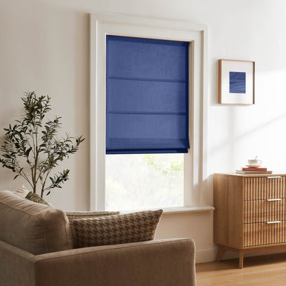 Lesley Custom Linen Roman Shades