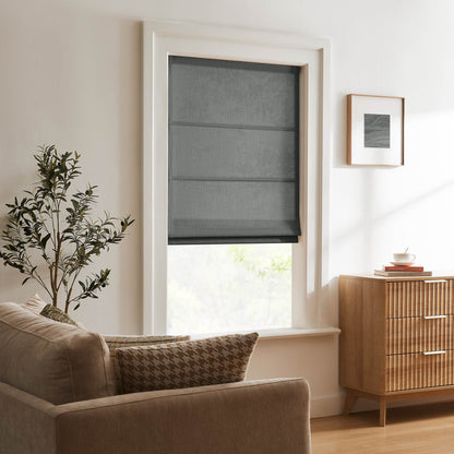 Lesley Custom Linen Roman Shades