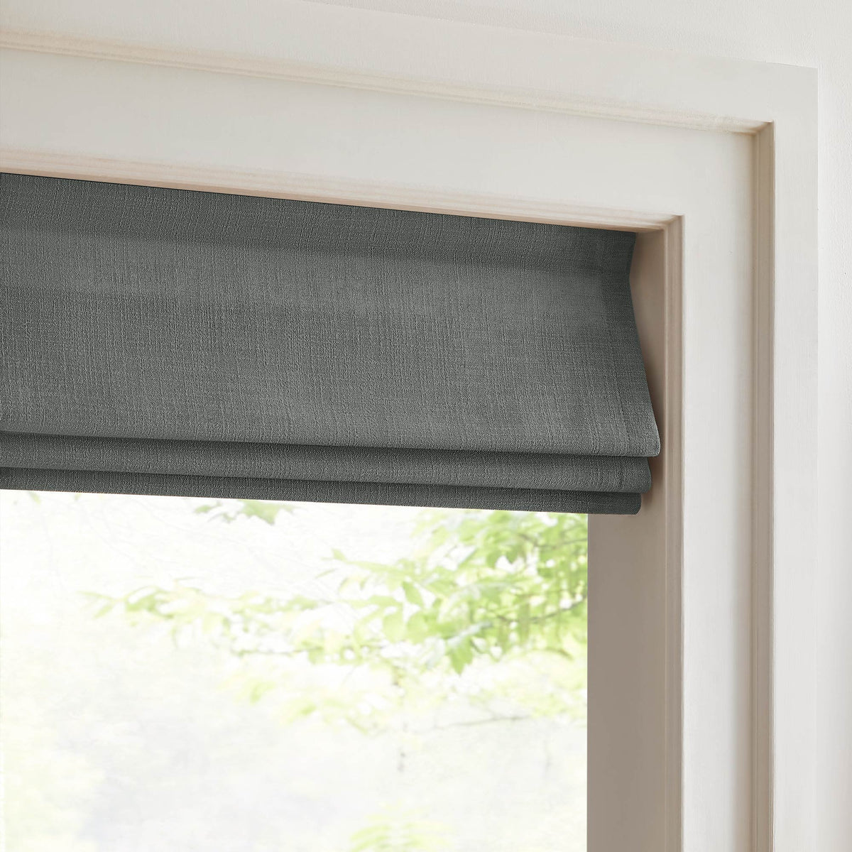 Lesley Custom Linen Roman Shades
