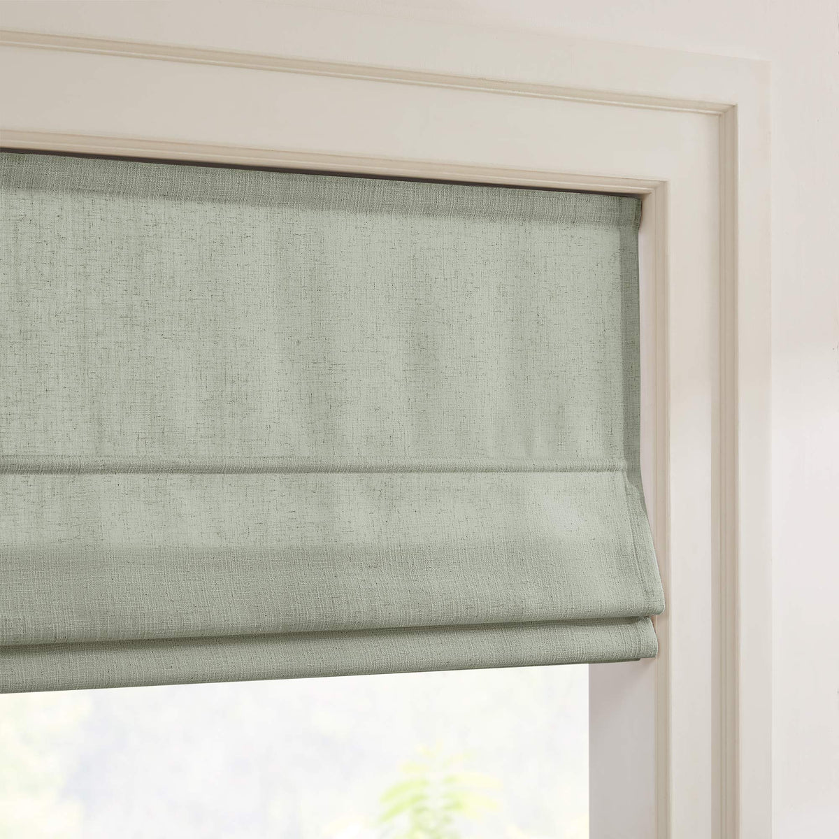 Lesley Custom Linen Roman Shades