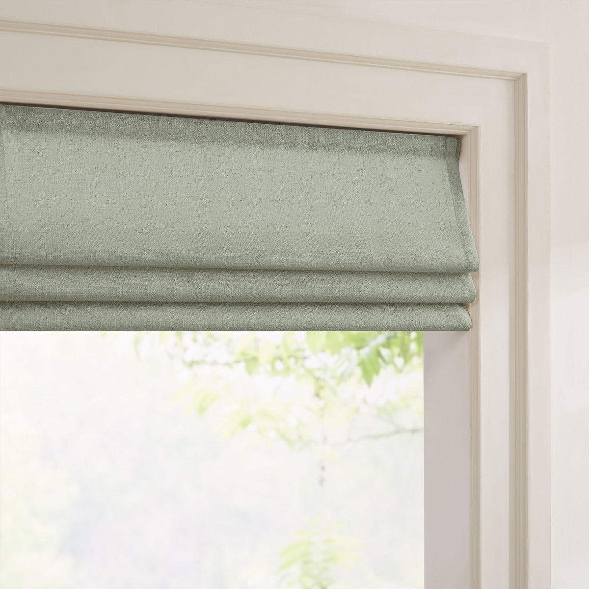 Lesley Custom Linen Roman Shades