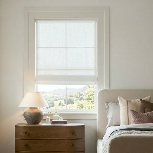 Lesley Custom Linen Roman Shades