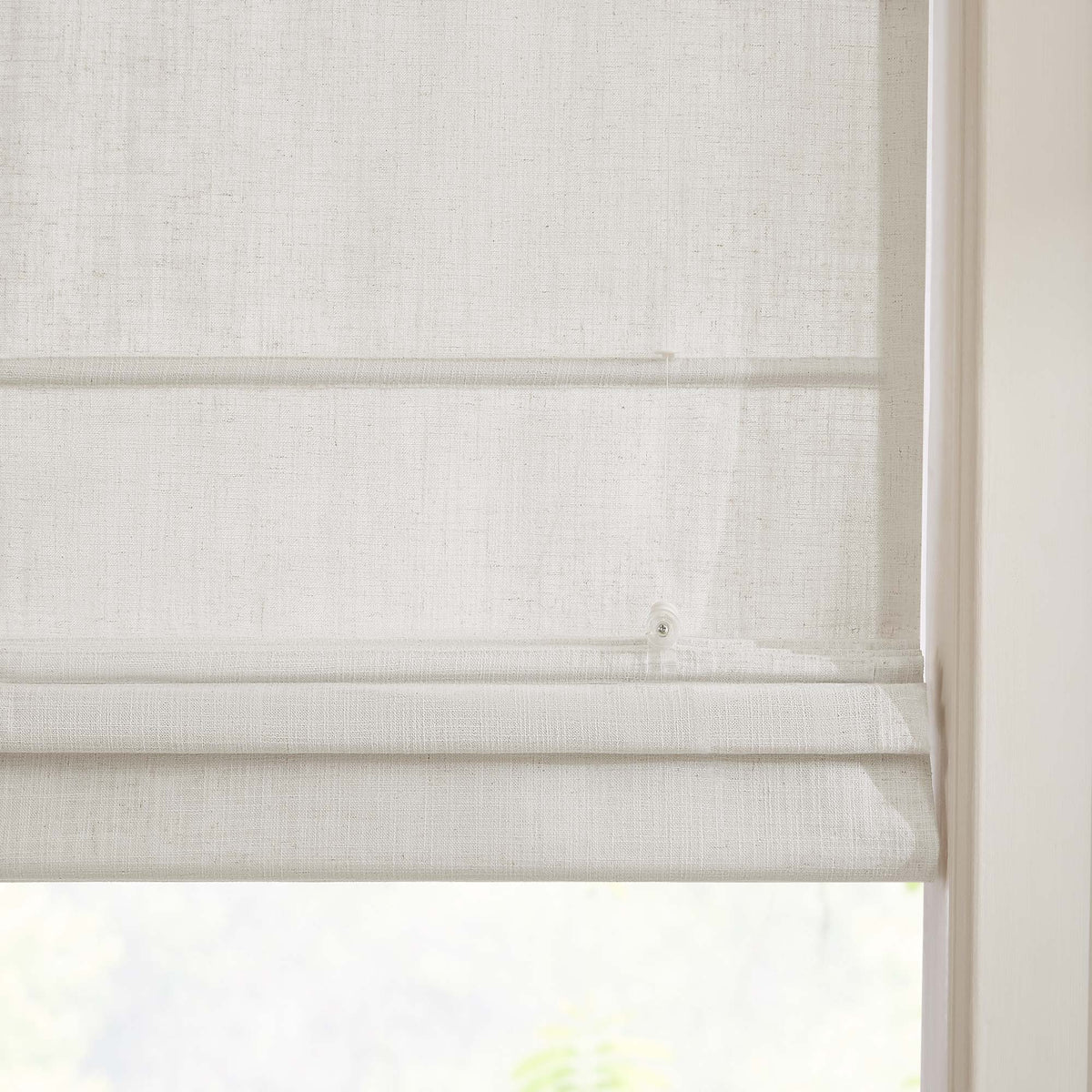 Lesley Custom Linen Roman Shades