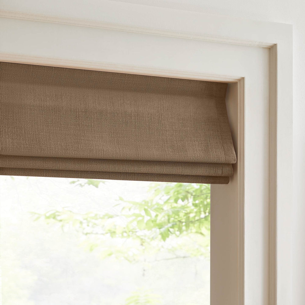 Lesley Custom Linen Roman Shades