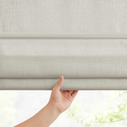 Lesley Custom Linen Roman Shades