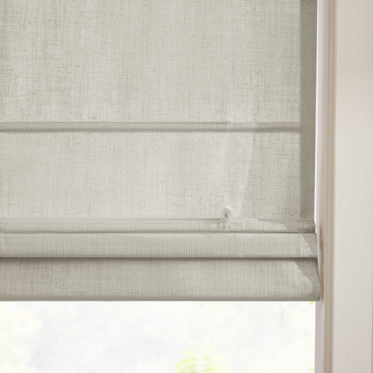 Lesley Custom Linen Roman Shades