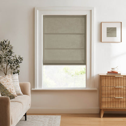 Lesley Custom Linen Roman Shades