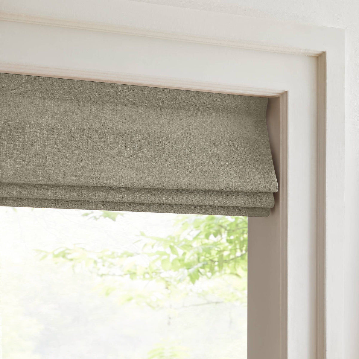 Lesley Custom Linen Roman Shades