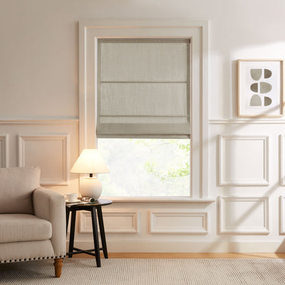 Lesley Custom Linen Roman Shades