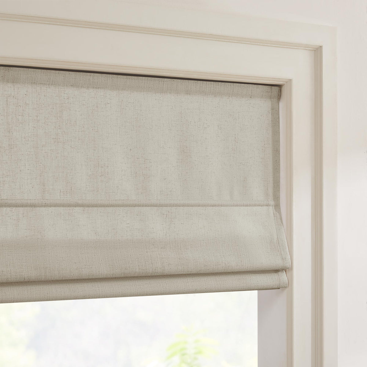 Lesley Custom Linen Roman Shades