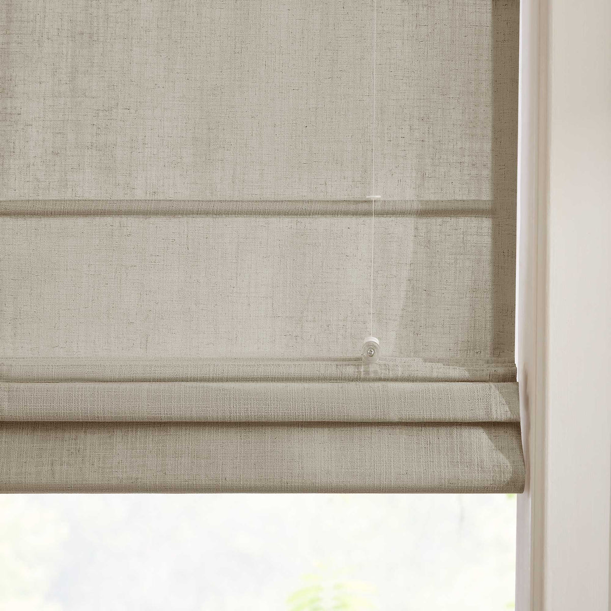 Lesley Custom Linen Roman Shades