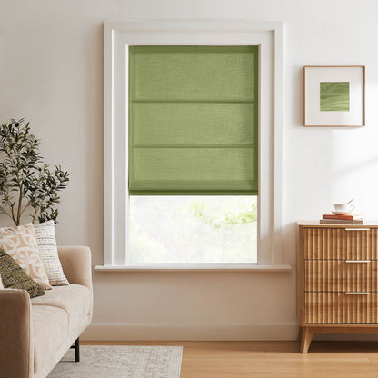 Lesley Custom Linen Roman Shades
