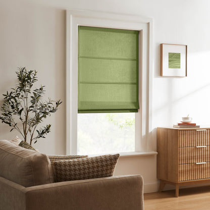 Lesley Custom Linen Roman Shades