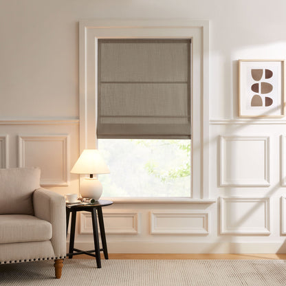 Lesley Custom Linen Roman Shades