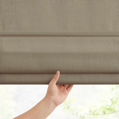 Lesley Custom Linen Roman Shades