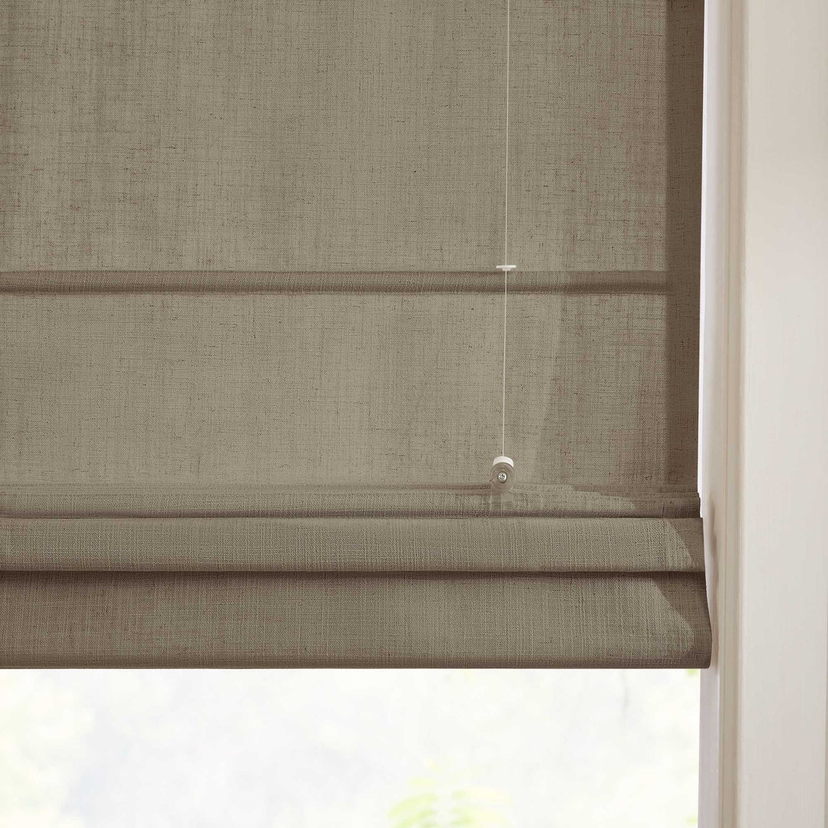 Lesley Custom Linen Roman Shades