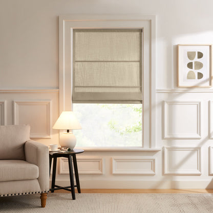 Lesley Custom Linen Roman Shades