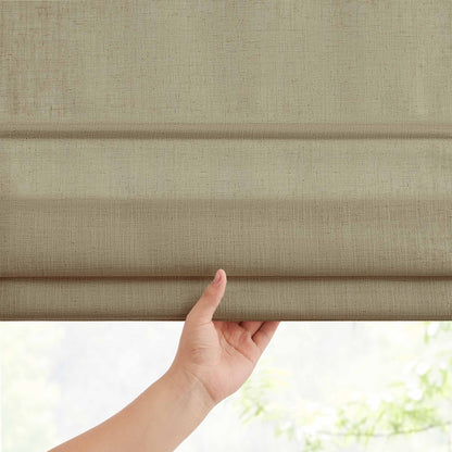 Lesley Custom Linen Roman Shades