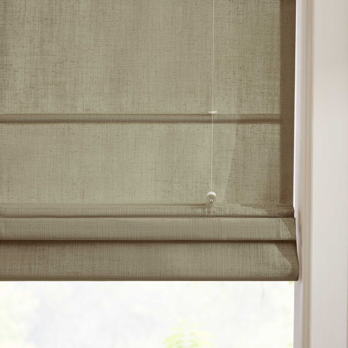 Lesley Custom Linen Roman Shades
