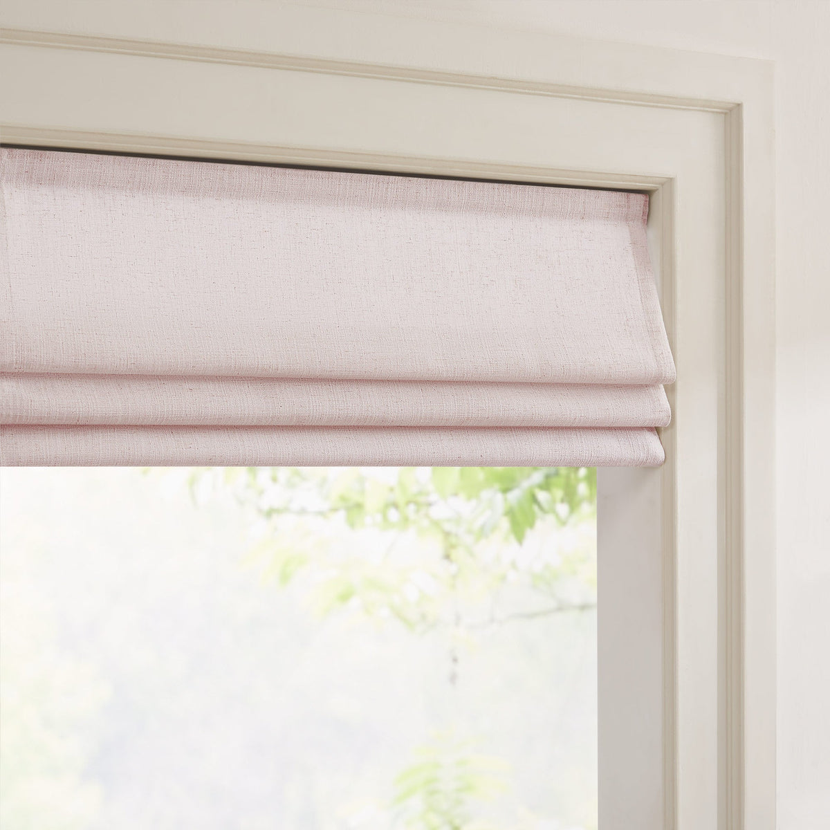 Lesley Custom Linen Roman Shades