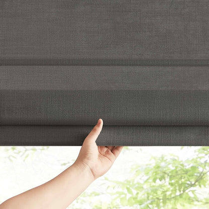 Lesley Custom Linen Roman Shades