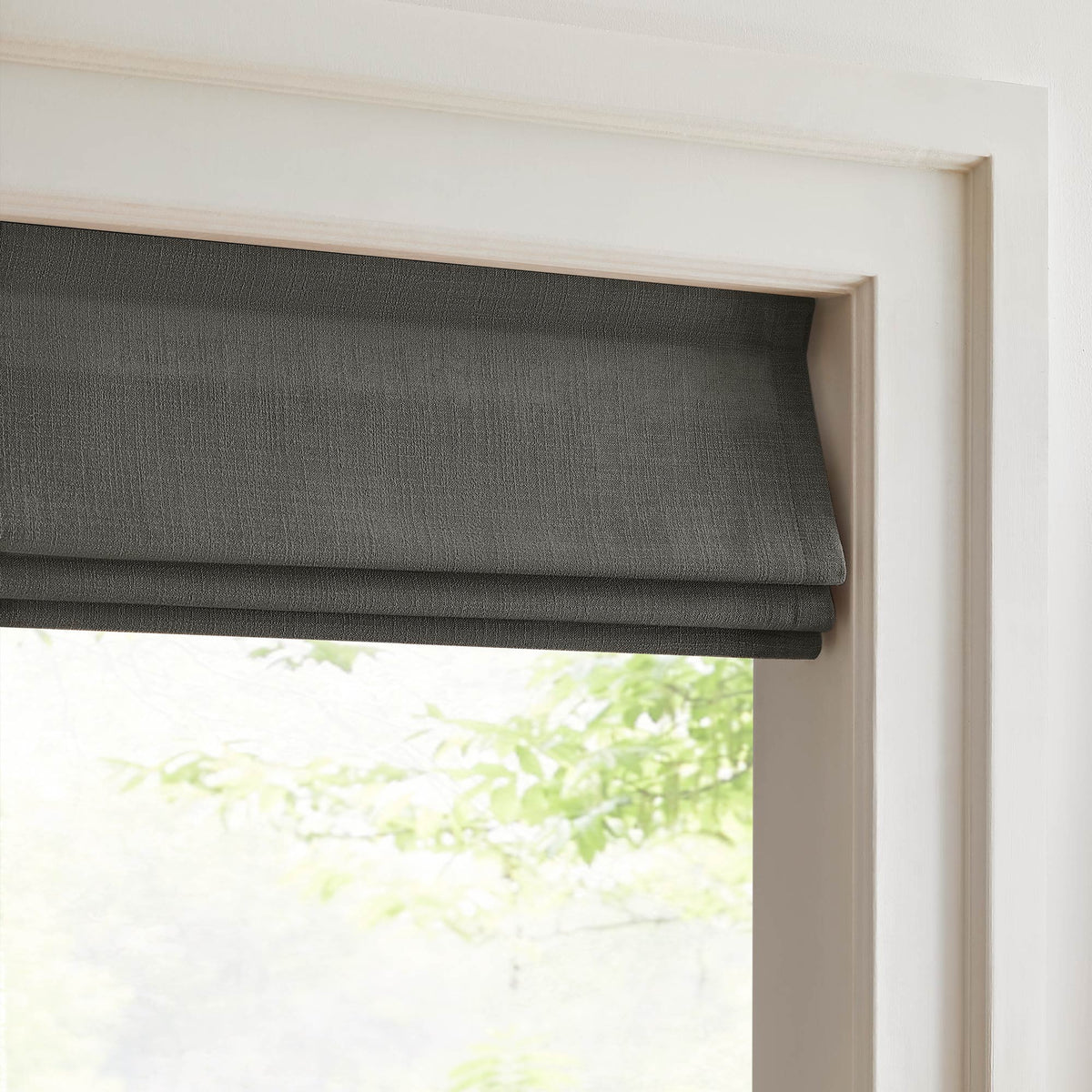 Lesley Custom Linen Roman Shades