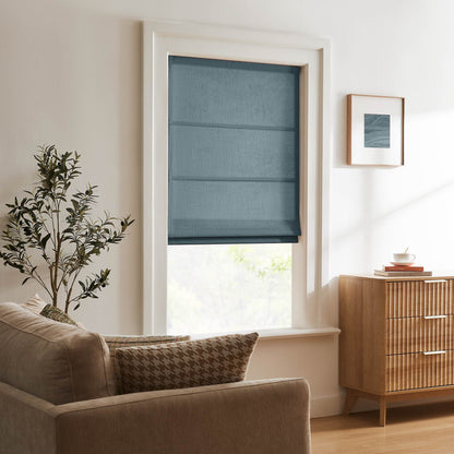 Lesley Custom Linen Roman Shades